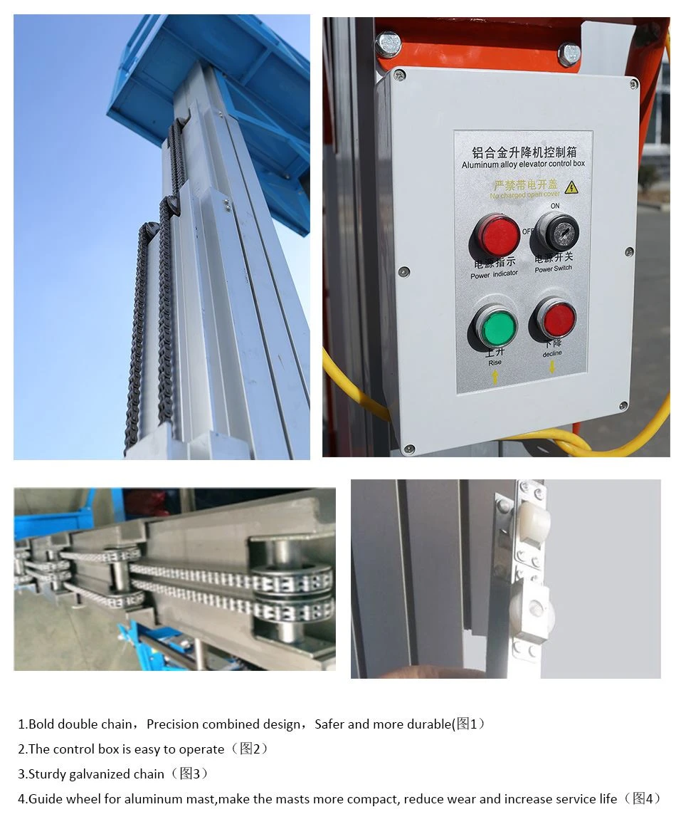Dual mast hydraulic lifting equipment