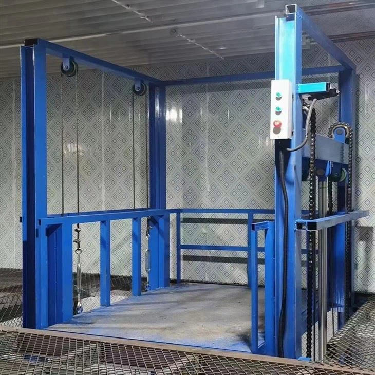 Guide Rail Goods Lift