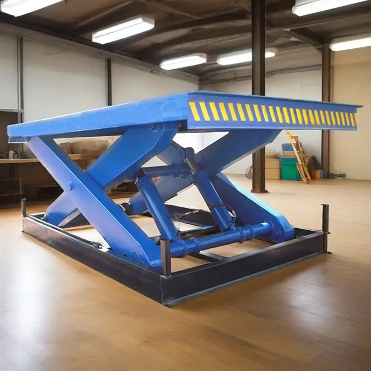 Táblaí ardaitheoir scissor stáiseanóireachta